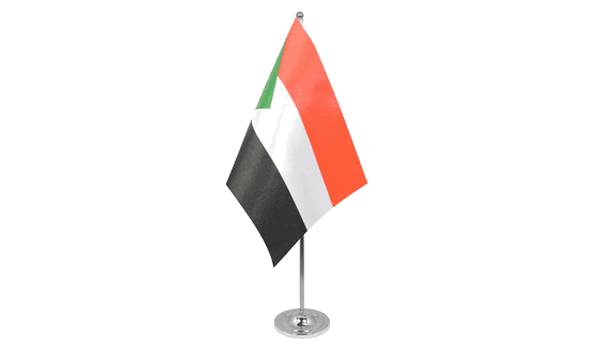 Sudan Satin Table Flag